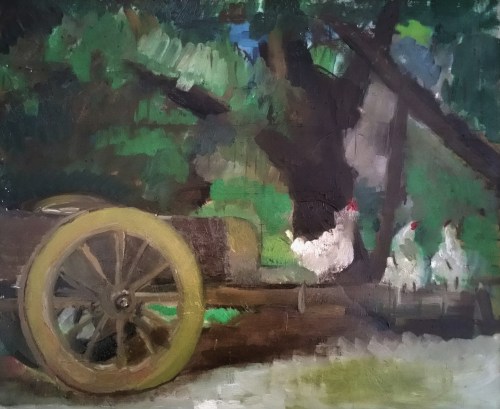 Declining day, the sun dies and never dies. Or three dear relatives