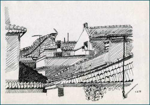 %22I have nine lives,%22 said the kitten, purring softly and then came back to the roof; %22but I can't lose even one of them by falling in this country, because I really couldn't manage to fall if I wanted to