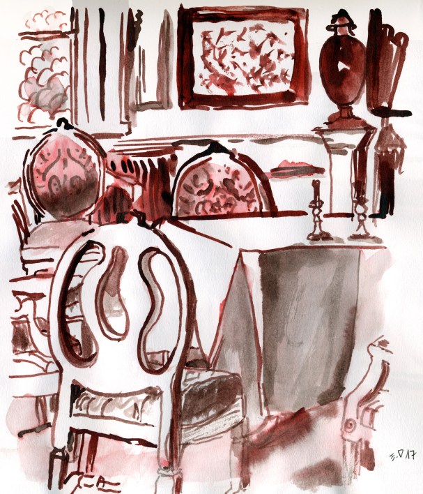 260 Interno con tavolo e portacandele 2017