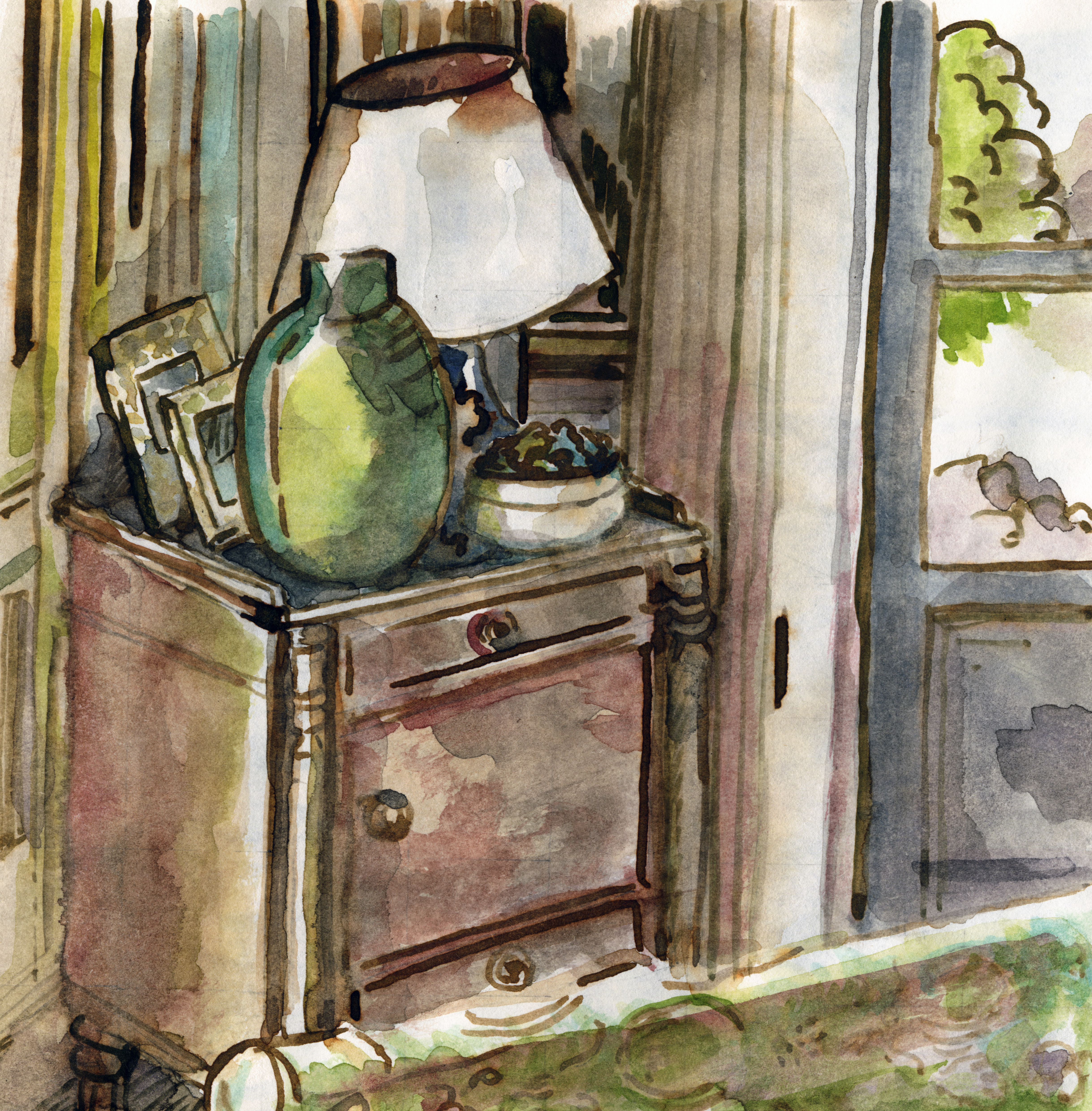 290 Interno con porta-finestra sul balcone 2017