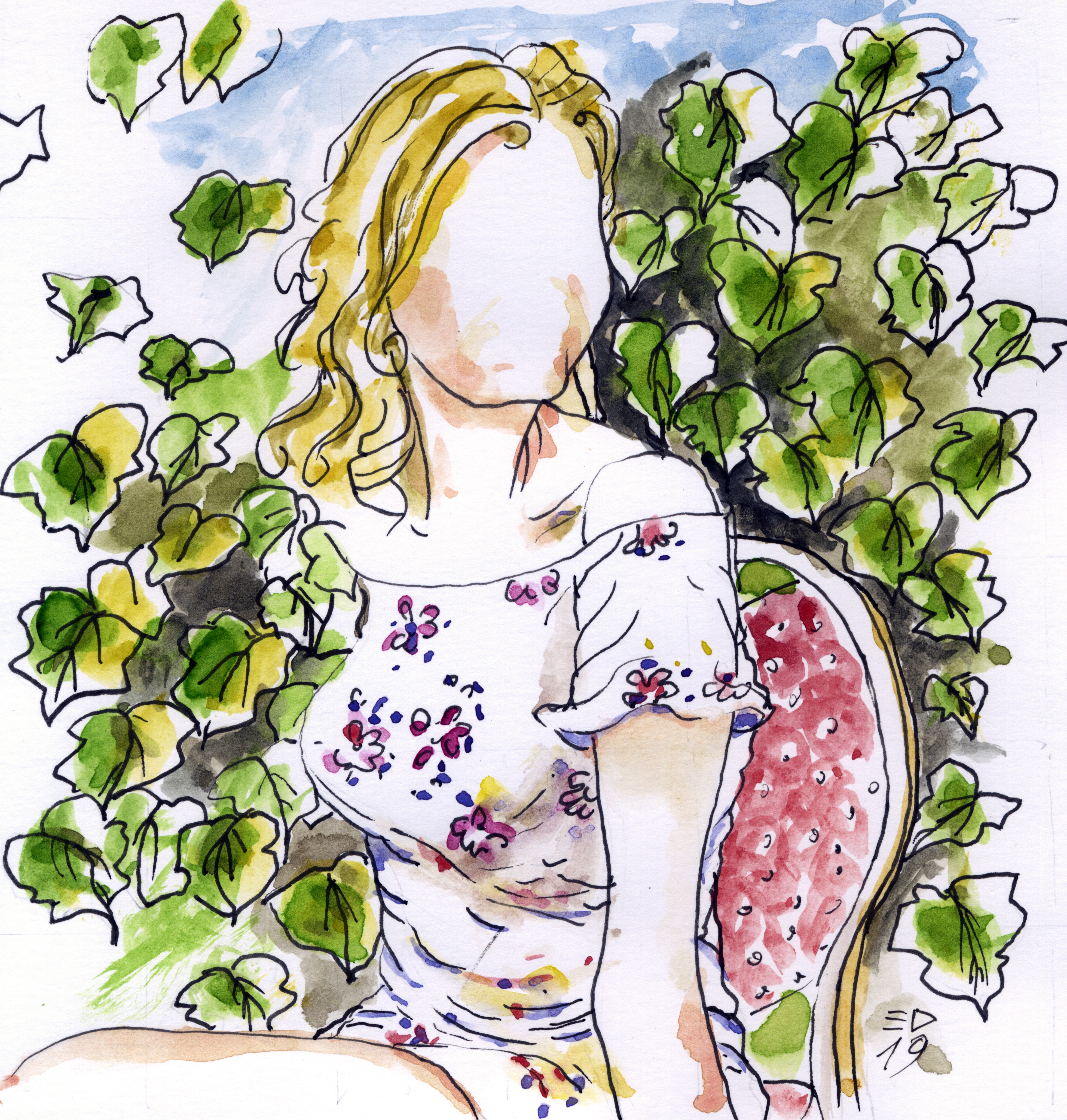 495 Donna in terrazza 2019